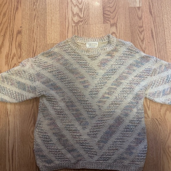 Cozy Multicolor Knit Sweater‎ Size Small Vintage - Picture 1 of 9
